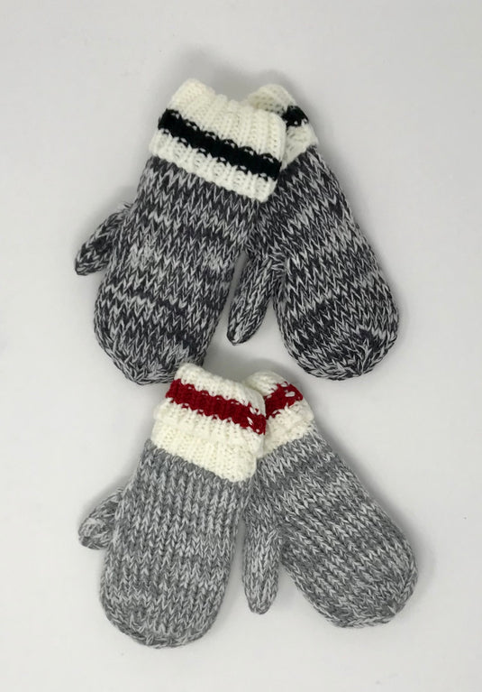 Toddler Sherpa Lined Cuffed Knit Mittens
