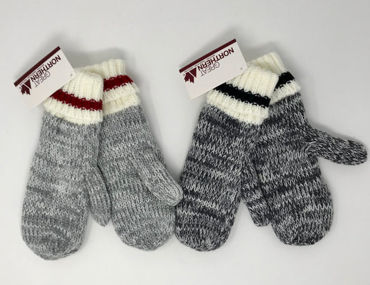 Women's Sherpa Lined Cuffed Knit Mittens