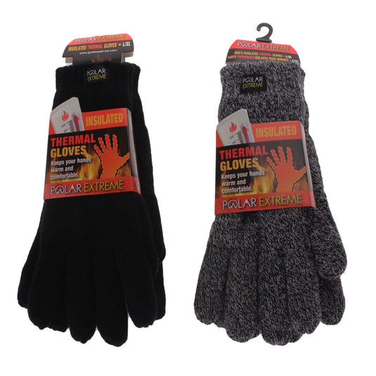 Men's Polar Extreme Heat Stretch Knit Gloves, Assorted