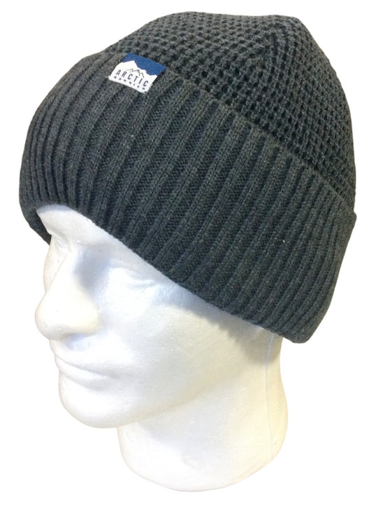 Men's Sherpa Lined Knit Cuffed Hat