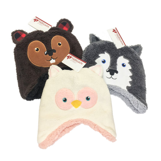 Toddler Critter Sherpa Lined Hat