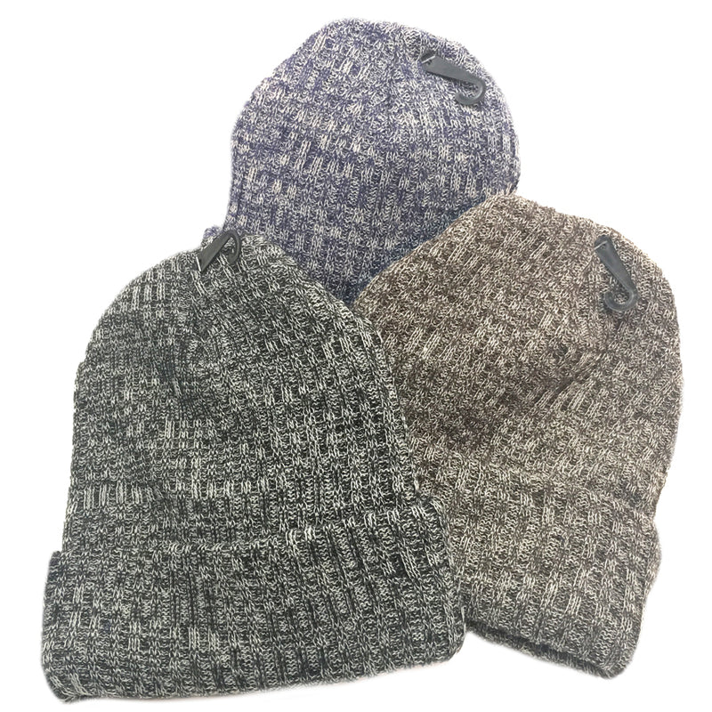 Load image into Gallery viewer, Men's 3 Ply Heavy Rib Marl Hat with Cuff

