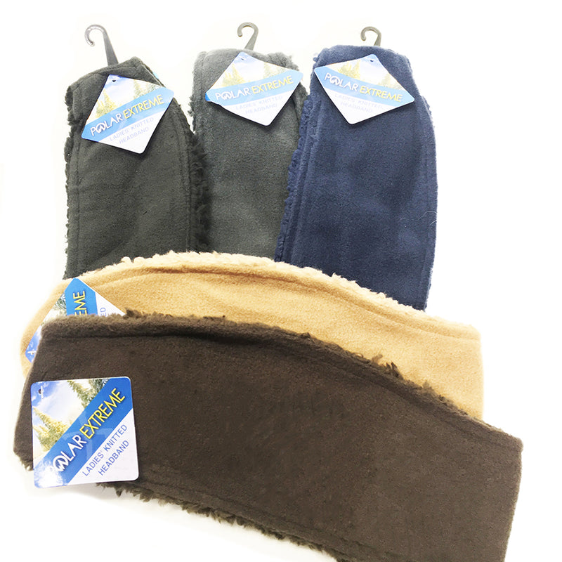 Load image into Gallery viewer, Sherpa Lined Fleece Headband
