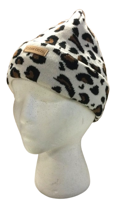 Women's Clear Creek Cow Print Knit Cuffed Hat