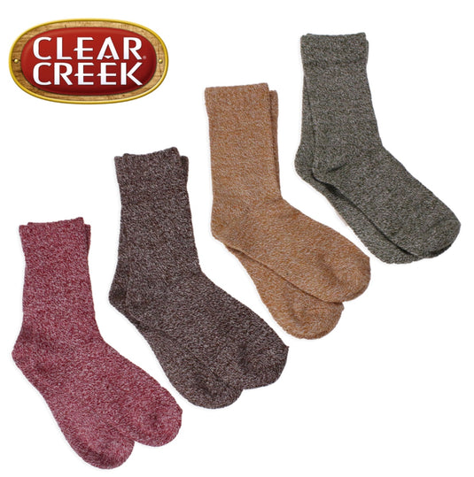 Clear Creek Women's Marl Crew 4pk
