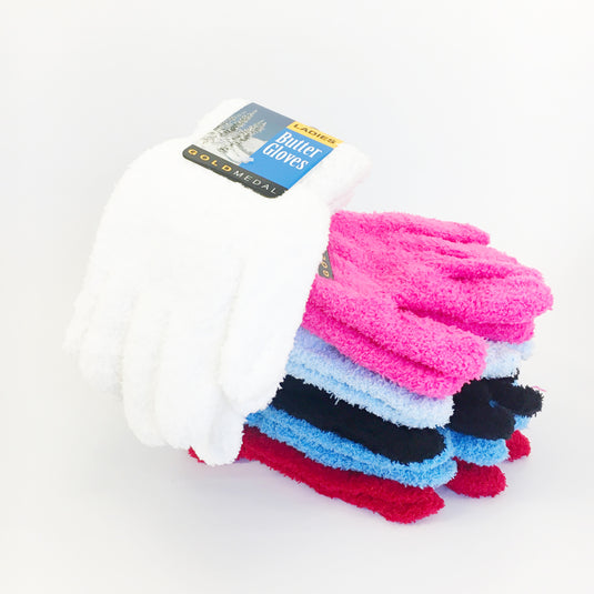 Womens Plush Winter Butter Gloves