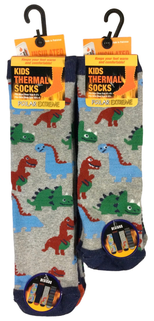 Polar Extreme Heat Boy's Printed Thermal Sock 4 Pack