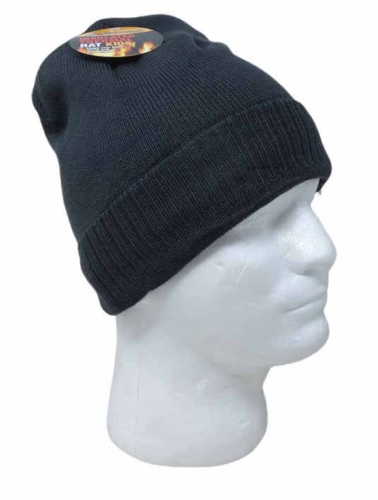 Boy's Polar Extreme Heat Sherpa Lined Solid Cuff Hat