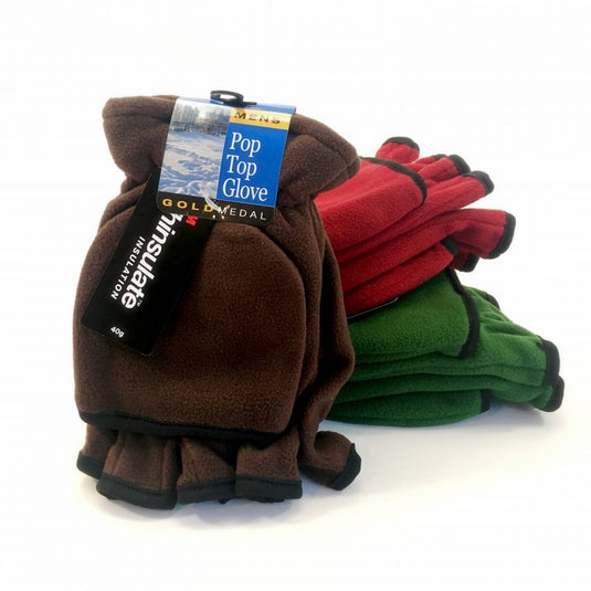 Mens Pop Top Gloves with Thinsulate + Texting Thumbs